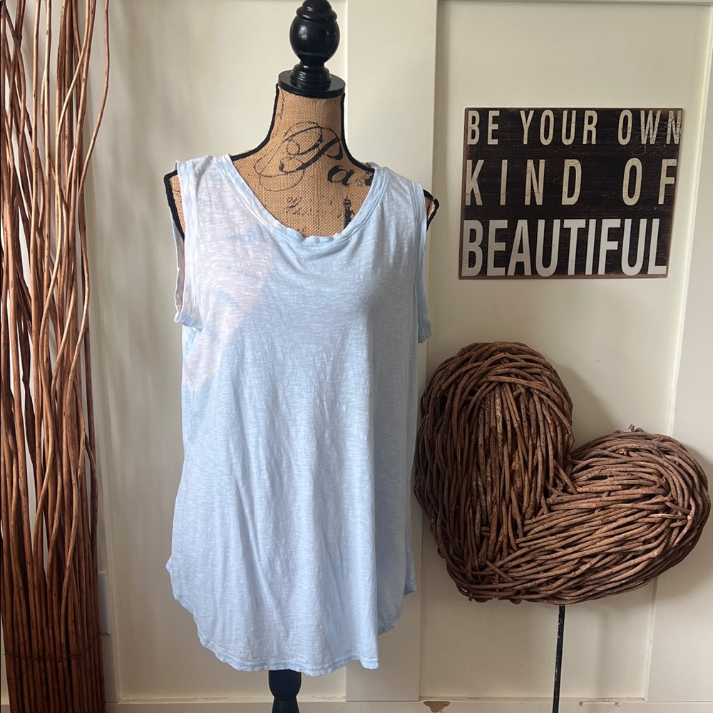 New Directions Soft Blue Tank Top